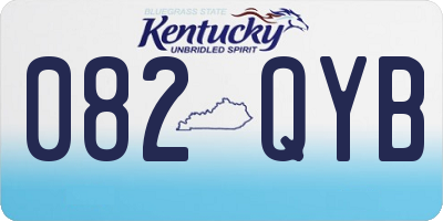 KY license plate 082QYB