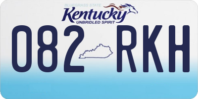 KY license plate 082RKH