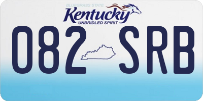 KY license plate 082SRB