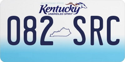 KY license plate 082SRC