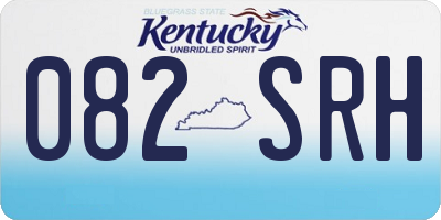 KY license plate 082SRH
