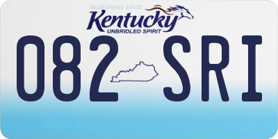 KY license plate 082SRI