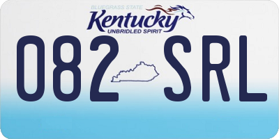 KY license plate 082SRL