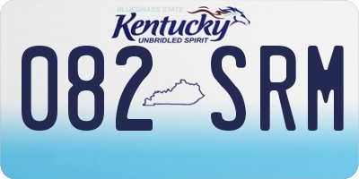 KY license plate 082SRM