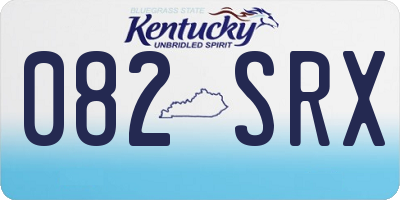 KY license plate 082SRX