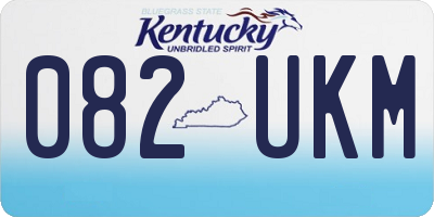 KY license plate 082UKM