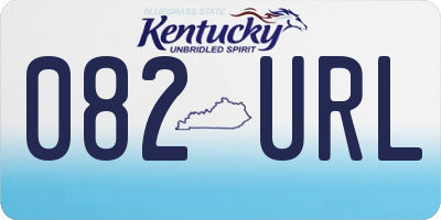 KY license plate 082URL