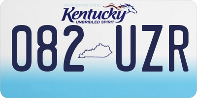KY license plate 082UZR