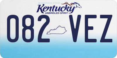 KY license plate 082VEZ