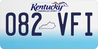 KY license plate 082VFI