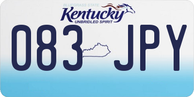 KY license plate 083JPY