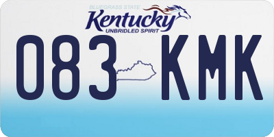 KY license plate 083KMK