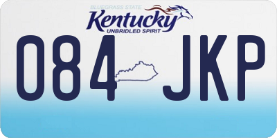 KY license plate 084JKP