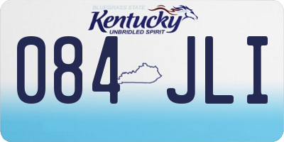KY license plate 084JLI