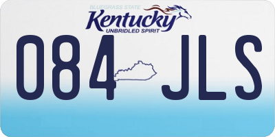 KY license plate 084JLS