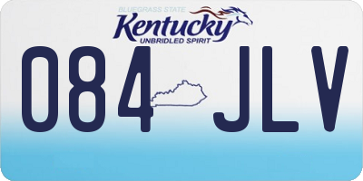 KY license plate 084JLV