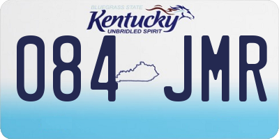 KY license plate 084JMR