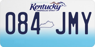 KY license plate 084JMY