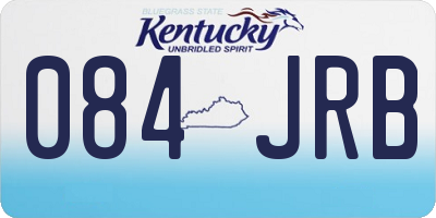 KY license plate 084JRB