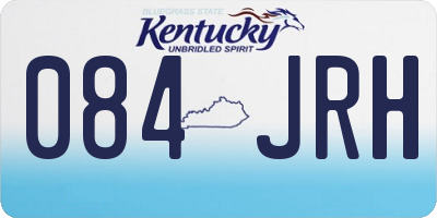 KY license plate 084JRH