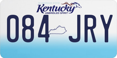 KY license plate 084JRY