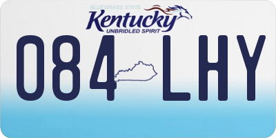 KY license plate 084LHY