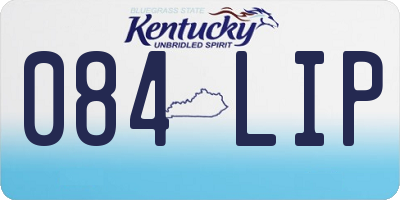 KY license plate 084LIP