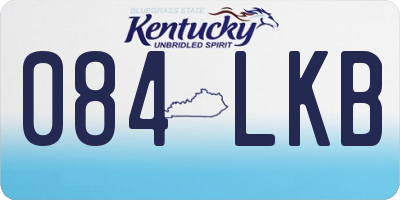 KY license plate 084LKB