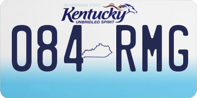 KY license plate 084RMG