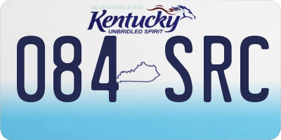 KY license plate 084SRC