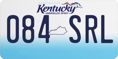 KY license plate 084SRL