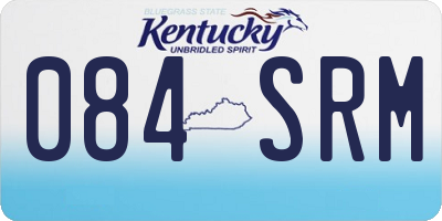 KY license plate 084SRM