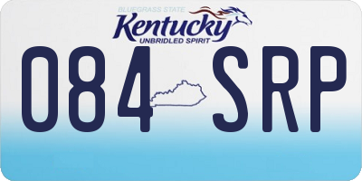 KY license plate 084SRP