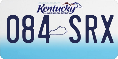 KY license plate 084SRX