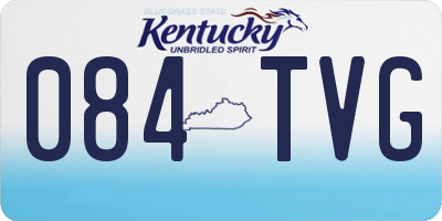 KY license plate 084TVG