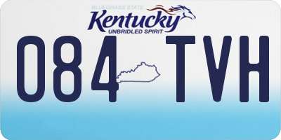KY license plate 084TVH