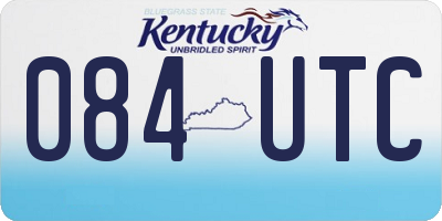 KY license plate 084UTC