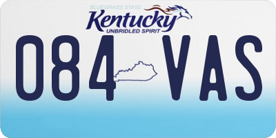 KY license plate 084VAS