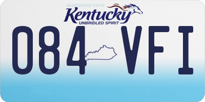 KY license plate 084VFI