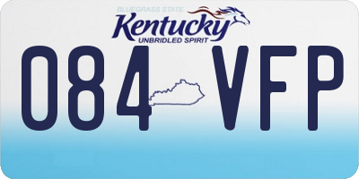 KY license plate 084VFP