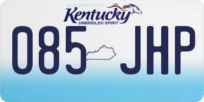 KY license plate 085JHP