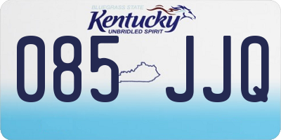 KY license plate 085JJQ
