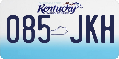 KY license plate 085JKH