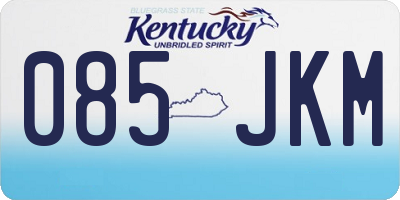 KY license plate 085JKM