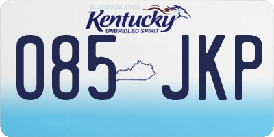 KY license plate 085JKP