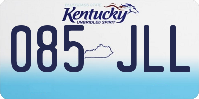 KY license plate 085JLL