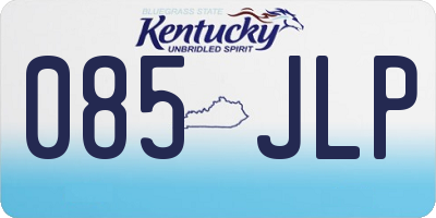 KY license plate 085JLP