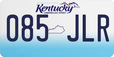KY license plate 085JLR
