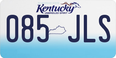 KY license plate 085JLS