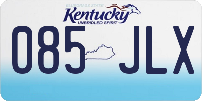 KY license plate 085JLX